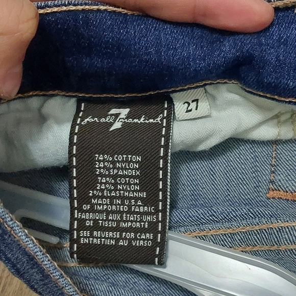 7 For All Mankind Women's Straight Jeans - Picture 2 of 3